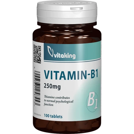 Vitamina B1 Tiamina 250mg, 100 comprimate, Vitaking
