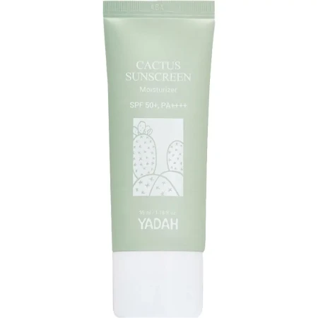 Crema de fata hidratanta cu extract de cactus si SPF50, 35ml, Yadah