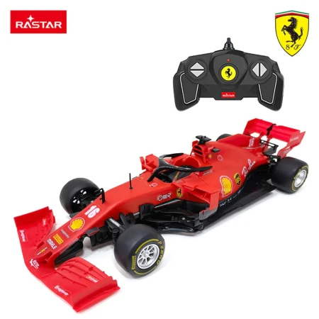 Masina F1 de asamblat cu telecomanda Rastar Ferrari SF1000 Charles Leclerc 1:16