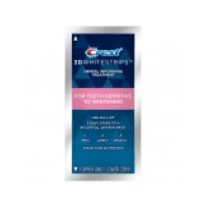 Cutie 12x Plicuri, Benzi Albirea Dintilor, Crest, 3D White, Vivid Gentle, 6% Concentratie, 12 zile