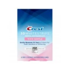 Cutie 12x Plicuri, Benzi Albirea Dintilor, Crest, 3D White, Vivid Gentle, 6% Concentratie, 12 zile