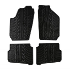 Covorase auto negre din cauciuc pentru VW Polo IV 2003-2008; SEAT Ibiza/ Cordoba 2003-2008 Gledring