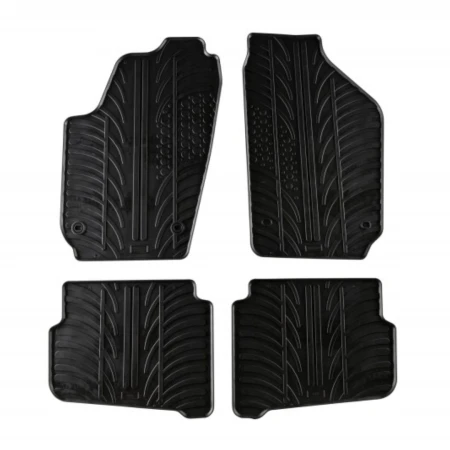 Covorase auto negre din cauciuc pentru VW Polo IV 2003-2008; SEAT Ibiza/ Cordoba 2003-2008 Gledring