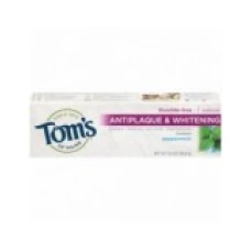 Pasta de Dinti, Tom's Of Maine, Antiplaque & Whitening, Efect Albirea Dintilor si Anti-Placa, fara Fluor, 155.9gr