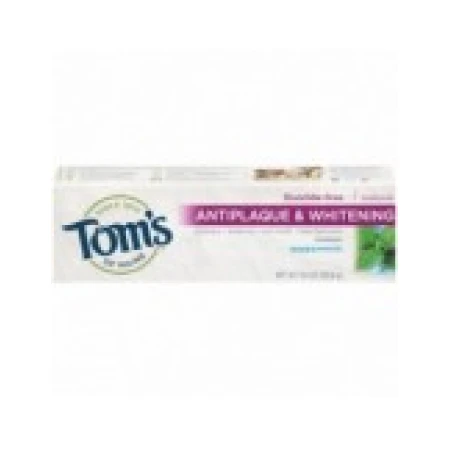 Pasta de Dinti, Tom's Of Maine, Antiplaque & Whitening, Efect Albirea Dintilor si Anti-Placa, fara Fluor, 155.9gr
