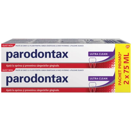 Pachet Pasta de dinti Ultra clean, 2 x 75ml, Parodontax