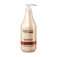 Sampon reparator pentru par deteriorat, 1000ml, Sleek Line