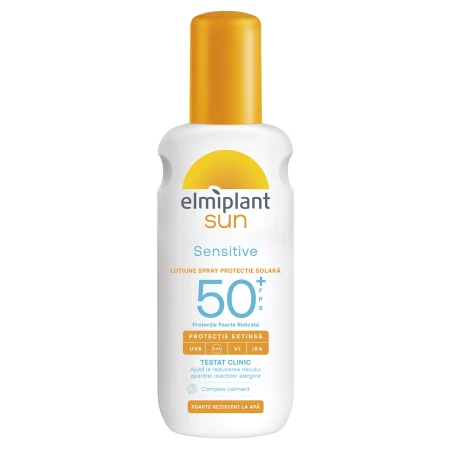 Lotiune spray cu protectie solara SPF50+ Sensitive Sun, 200ml, Elmiplant