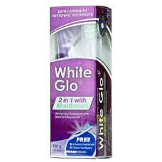Pasta de dinti 2 in 1 cu periuta, 100ml, White Glo