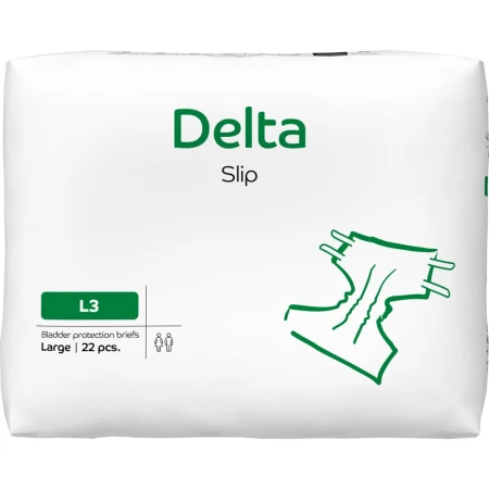Scutece pentru adulti L3 3200ml Delta Slip, 22 bucati, Abena