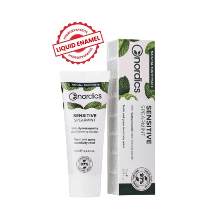 Pasta de dinti cu menta Sensitive, 75ml, Nordics