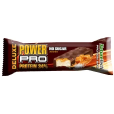 Baton energizant cu caramel sarat Power Pro Deluxe, 80g, Nature Tech