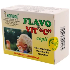 FlavoVit C  pentru Copii, 200 miligrame, 40 comprimate, Hofigal