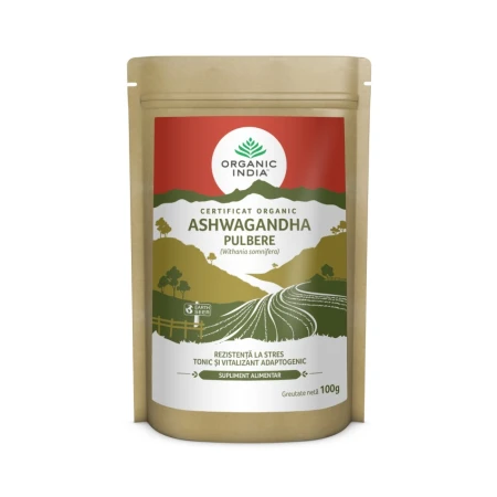 Pulbere radacina Ashwagandha, 100g, Organic India