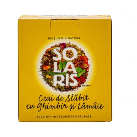 Ceai de slabit cu ghimbir si lamaie, 20 doze, Solaris