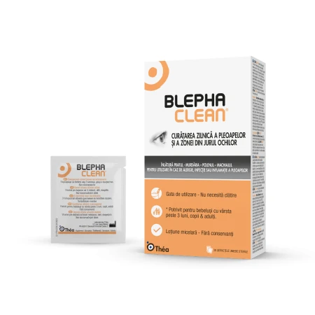 Servetele pentru igiena pleoapelor, 20 bucati, Blephaclean