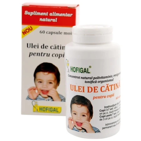 Ulei Catina Copii, 60 capsule, Hofigal