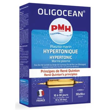Plasma Marina Hipertonic Oligocean – Metoda Quinton, 30 fiole x 10ml, 300ml, Oligocean