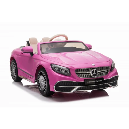 Masinuta electrica Mercedes S650 MAYBACH 90W 12V 7Ah PREMIUM  Roz