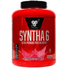 Proteine din zer + izolat proteic syntha 6 aroma capsuni Swirl, 2.26kg, BSN