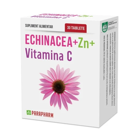 Echinacea cu Zinc si Vitamina C,30 comprimate,Quantum Pharm