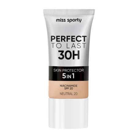 Fond de ten Perfect To Last 30H 20 Neutral, 22ml, Miss Sporty