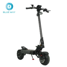 Trotineta electrica Teverun Supreme Ultra, Baterie 60Ah/72V, Autonomie 220Km, Viteza 105 Km/h, Motor 2 x 2000W, Roti 11inch (Negru)