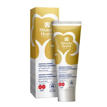 Pasta de dinti fara fluor cu miere de Manuka MGO 400+, 75ml, Manuka Health
