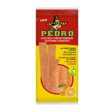 Bomboane gumate acrisoare cu aroma de portocale si forma de panglici, 80g, Pedro