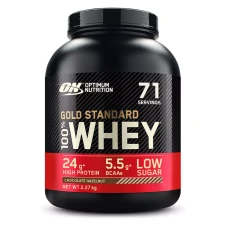 Proteine din zer 100% Whey Gold Standard cu aroma de ciocolata si alune, 2.27kg, Optimum Nutrition