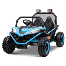 UTV electric pentru 2 copii Kinderauto Dune-Buggy 200W 12V, cu roti MOI, culoare Albastru