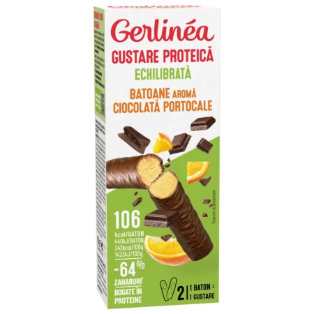 Batoane cioco-portocale mini pack, 62g, Gerlinea