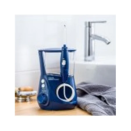 Irigator Bucal, Waterpik, WP-663, Aquarius, 7x Varfuri, 1400 psi, 10x Trepte Presiune, Rezervor 400ml, Albastru