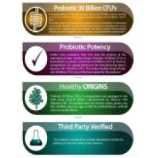 Probiotice, Healthy Origins, 30 Miliarde Organisme Vii, 8 Tulpini Biodisponibile, 60cps