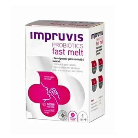 Probiotice Fast Melt, 10 plicuri, Impruvis