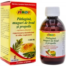 Sirop patlagina brad propolis, 200mililitri, Elidor