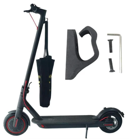 Kit travel Urban Prime, 2x protectie display, 1x carlig pentru trotinete electrice (Negru)