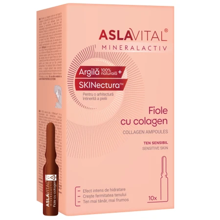 Fiole cu colagen MineralActiv, 10 x 2ml, Aslavital