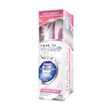 Pasta de dinti cu periuta Sensitive Forte+, 100ml, White Glo