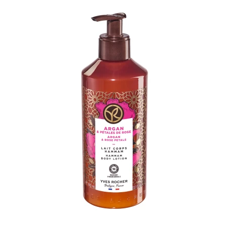 Lapte de corp cu argan si trandafir bio, 390ml, Yves Rocher