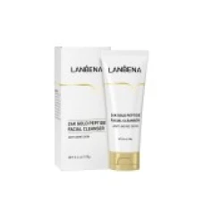 Demachiant, Spuma de curatare, Lanbena, 24K Gold, cu Peptide de Aur 24K, Anti-Imbatranire, 100ml