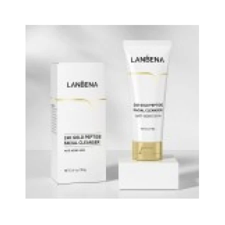 Demachiant, Spuma de curatare, Lanbena, 24K Gold, cu Peptide de Aur 24K, Anti-Imbatranire, 100ml