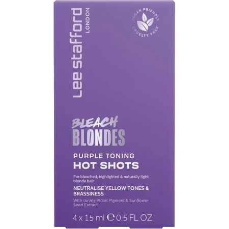 Balsam nuantator Bleach Blondes Purple Toning, 4x15ml, Lee Stafford
