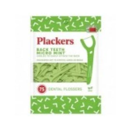 Set Ata Dentara, Plackers, Micro Mint, Tip Scobitoare, Curatare Rapida, Foarte Rezistenta, pentru Dintii din Spate, 75 buc