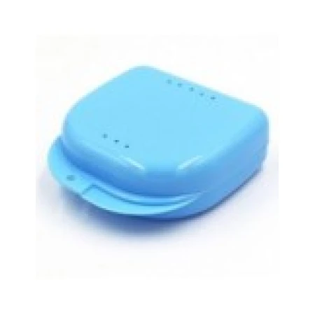 Cutie Depozitare, Zamo®, pentru Proteza, Aparat Dentar, Lucrari Dentare, Culoare Albastru Deschis