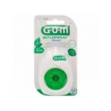 Ata Dentara, GUM, Butlerweave, Rezistenta la Rupere, Cerata, cu Roata Rebobinare, Aroma Menta, 55m