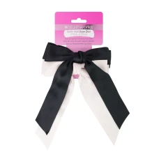 Set 2 funde de par din satin alb si negru, 1 bucata, Brushworks