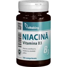 Vitamina B3 Niacina 100mg, 100 comprimate, Vitaking