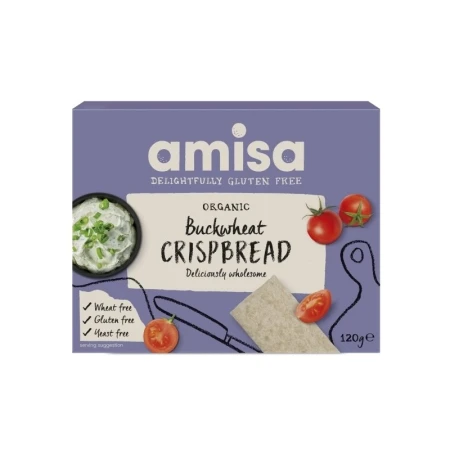 Crispbread din hrisca integrala bio 120g Amisa