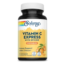 Vitamin C Express Solaray, 30 comprimate masticabile, Secom